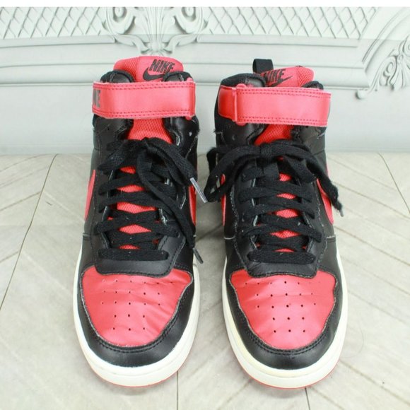 Nike Court Borough Mid 2 Multicolor Leather Basketball Sneakers Shoes Sz 6 Youth - Picture 5 of 9